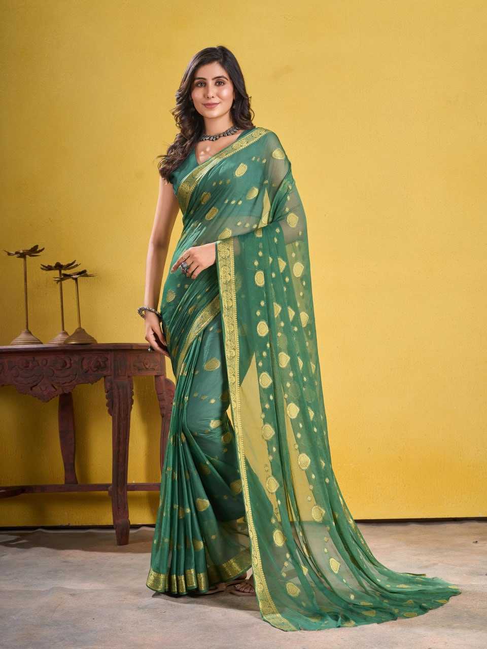 YNF CHIFFON MDR NAZIM WHOLESALE SAREES MANUFACTURER